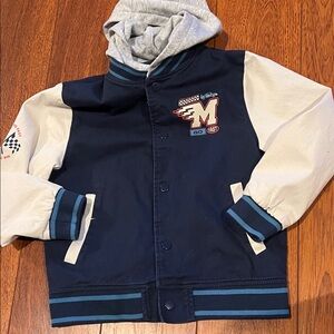 Garanimals Navy and White Kids Varsity Jacket
